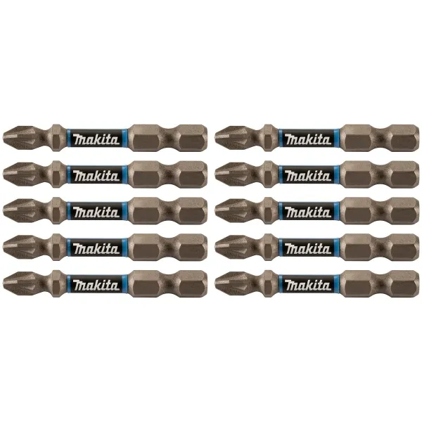 Makita® Zubehör Bits Torsion PZ2 - 50 mm E-03383 - 10er Pack Makita® Zubehör Bits Torsion PZ2 - 50 mm E-03383 - 10er Pack