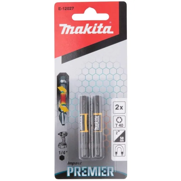 Makita® Zubehör Bits Torsion T40 - 50 mm E-12027 - 2er Pack