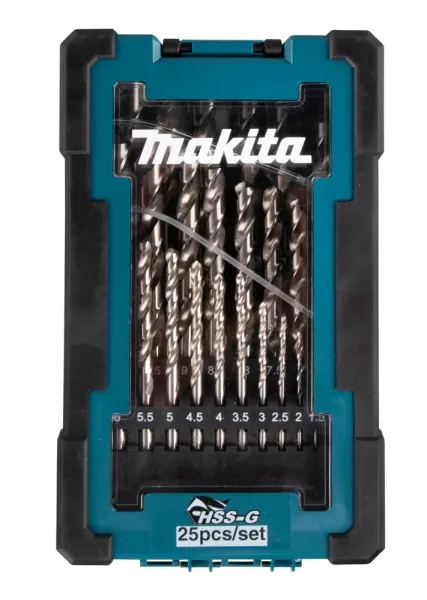 Makita® Zubehör Bohrer-Set HSS-G 25 - teilig - D-67555