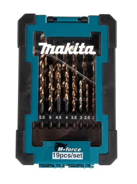 Makita® Zubehör Bohrer-Set M-Force Metall 19- teilig 1-10 mm - D-67583