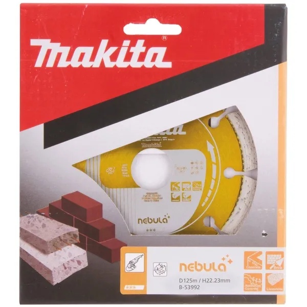 Makita® Zubehör Diamant-Trennscheibe Nebula Ø 125 x 22,23 x 10 mm - B-53992
