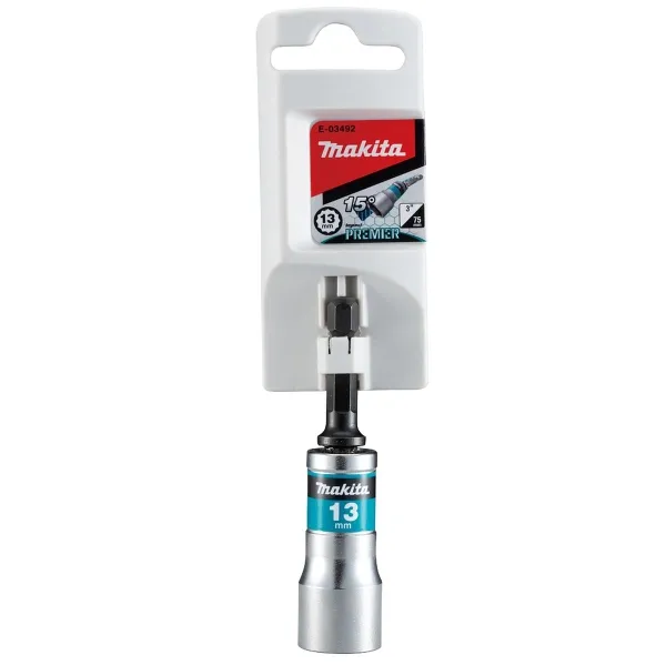 Makita® Zubehör Gelenk Steckschlüssel SW13 75 mm 15° Neigung - E-03492