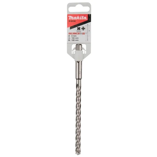 Makita® Zubehör Hammerbohrer NEMESIS II SDS-PLUS 8 x 165 mm - B-58104
