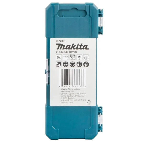 Makita® Zubehör Holzbohrer-Set 4-10 mm - D-72861