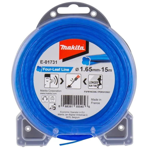 Makita® Zubehör Mähfaden Four-Leaf Ø 1,65 mm - 15 m E-01731 Makita® Zubehör Mähfaden Four-Leaf Ø 1,65 mm - 15 m E-01731