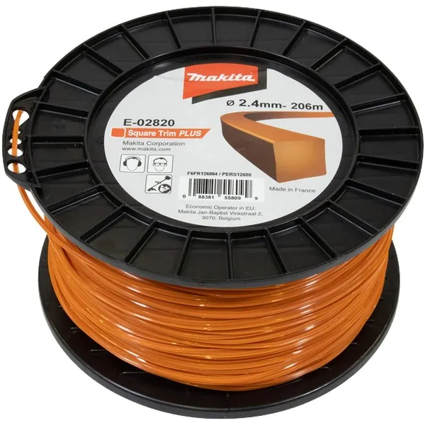 Makita® Zubehör Mähfaden Square TrimPLUS 4-kant Ø 2,4 mm-206 m E-02820 Makita® Zubehör Mähfaden Square TrimPLUS 4-kant Ø 2,4 mm-206 m E-02820