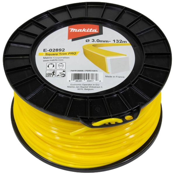 Makita® Zubehör Mähfaden Square TrimPRO 4-kant Ø 3 mm-132 m E-02892