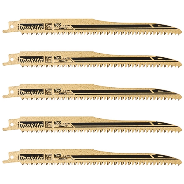Makita® Zubehör Recipro-Sägeblatt HCS 203/6-10Z 5 Stück- B-05153