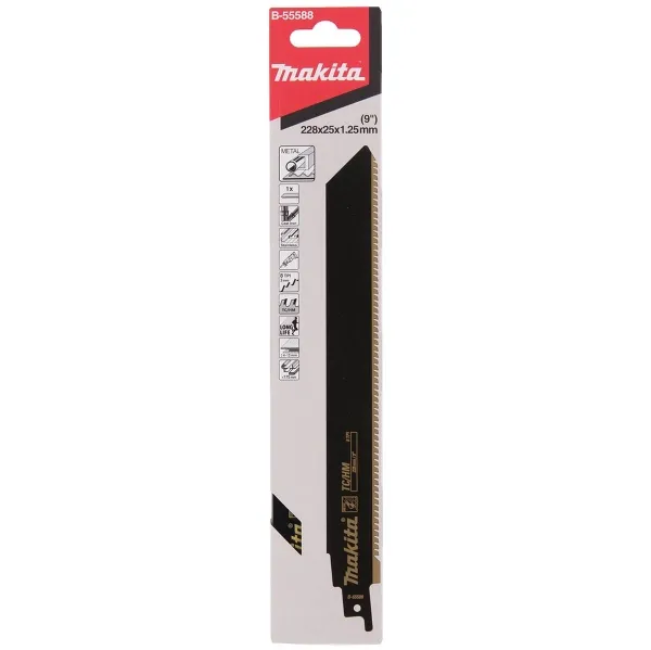 Makita® Zubehör Recipro-Sägeblatt Rettung 228 x 1,25 mm 8 TPI TC 228/8T - B-55588