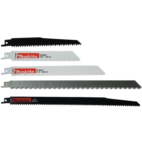 Makita® Zubehör Reciprosägeblätter für Metall Holz & Dämmstoffe P-83951 - 5er Set