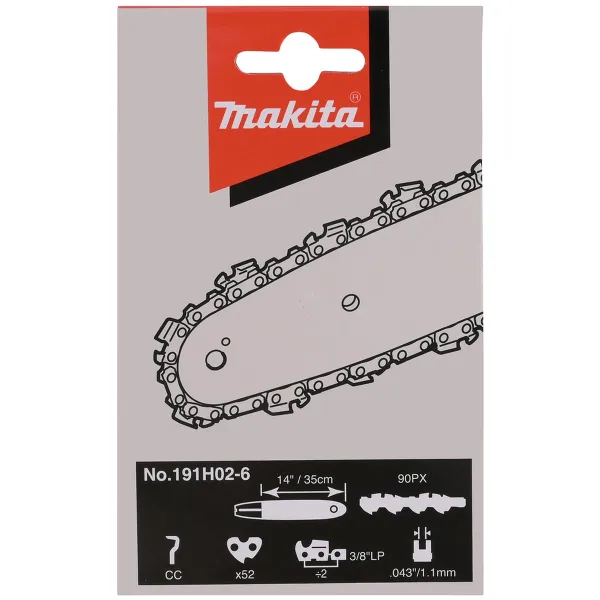 Makita® Zubehör Sägekette 35 cm 1,1 mm 3/8 52 TG - 191H02-6
