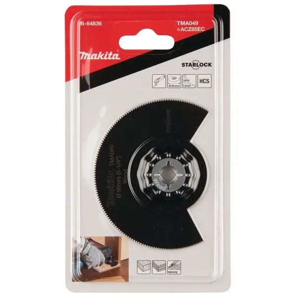 Makita® Zubehör Segmentsägeblatt TMA049 HCS 18 TPI Ø 85 mm - B-64836
