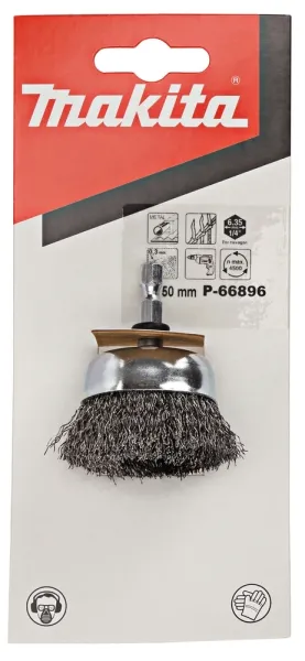 Makita® Zubehör Topfbürste 50 mm Stahl - P-66896