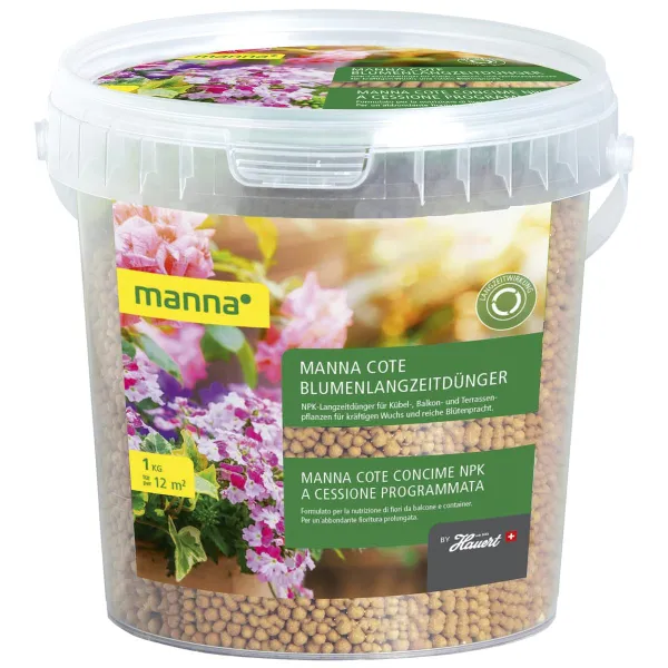Manna Cote Blumenlangzeitdünger für ca. 12 m² - 1 kg Manna Cote Blumenlangzeitdünger für ca. 12 m² - 1 kg