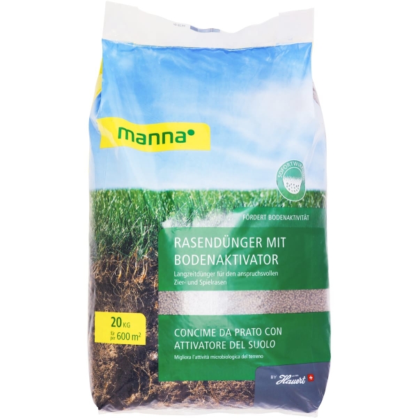 Manna Rasendünger mit Bodenaktivator für ca. 600 m² - 20 kg