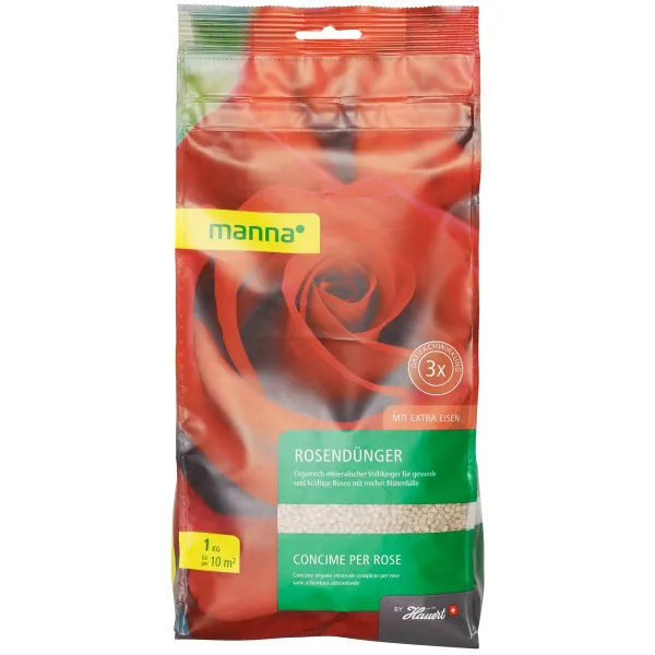Manna Rosendünger für ca. 12 m² - 1 kg Manna Rosendünger für ca. 12 m² - 1 kg
