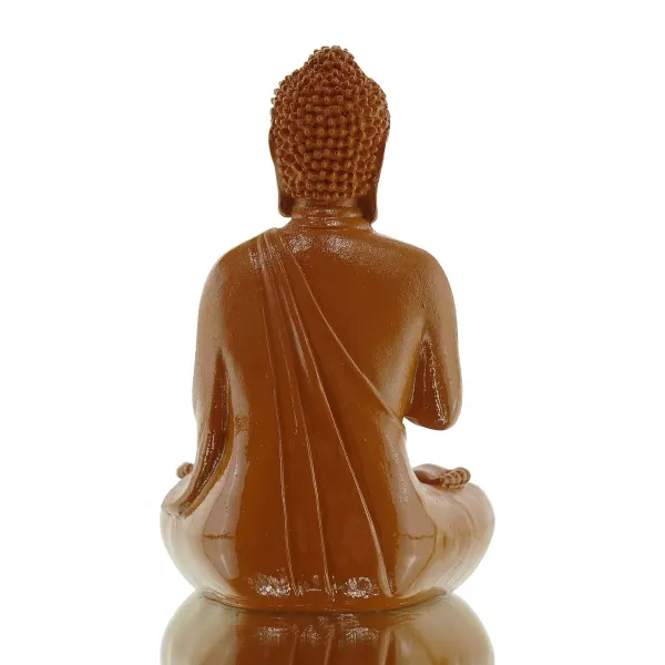 Mini Buddha Statue Gebet – für Dankbarkeit & Einkehr orange
