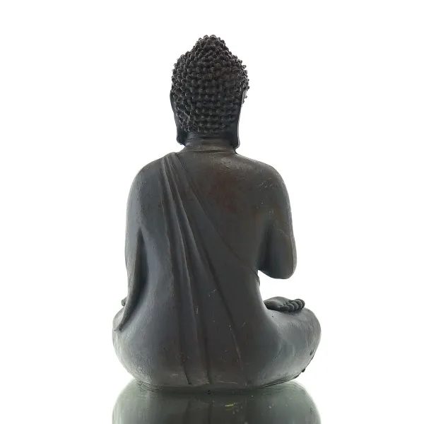 Mini Buddha Statue Gebet – für Dankbarkeit & Einkehr braunschwarz