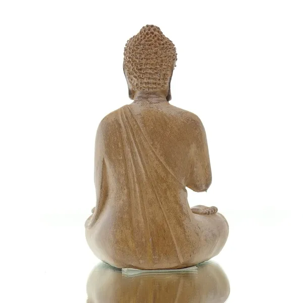 Mini Buddha Statue Gebet – für Dankbarkeit & Einkehr terracottafarben
