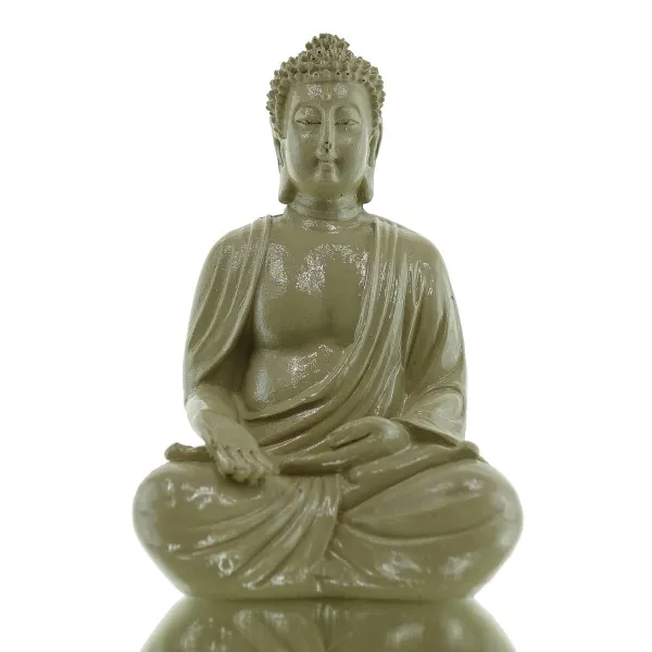 Mini Buddha Statue Lehrende Geste – Weisheit & Erkenntnis beigegrün