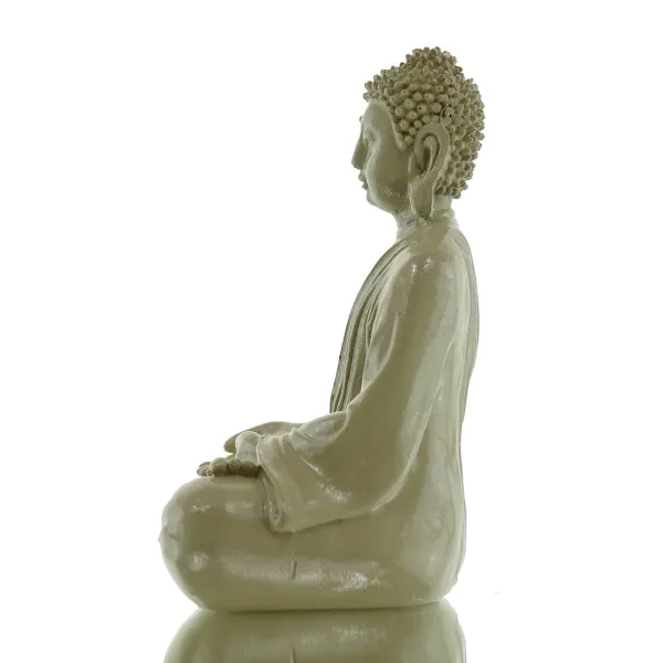 Mini Buddha Statue Lehrende Geste – Weisheit & Erkenntnis beigegrün