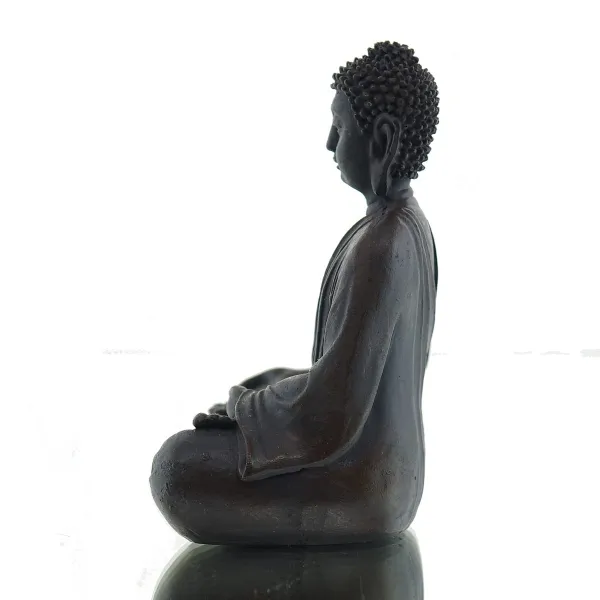 Mini Buddha Statue Lehrende Geste – Weisheit & Erkenntnis braunschwarz