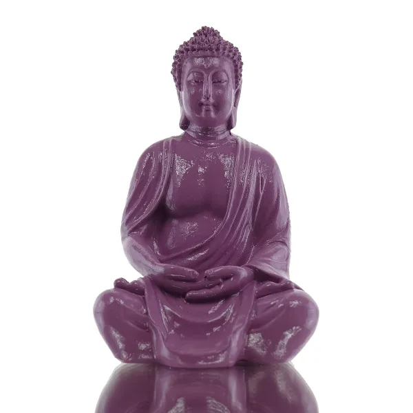 Mini Buddha Statue Meditation – innere Ruhe & Balance lila
