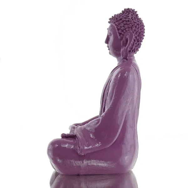Mini Buddha Statue Meditation – innere Ruhe & Balance lila