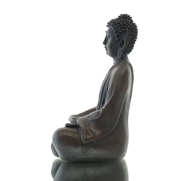Mini Buddha Statue Meditation – innere Ruhe & Balance braunschwarz