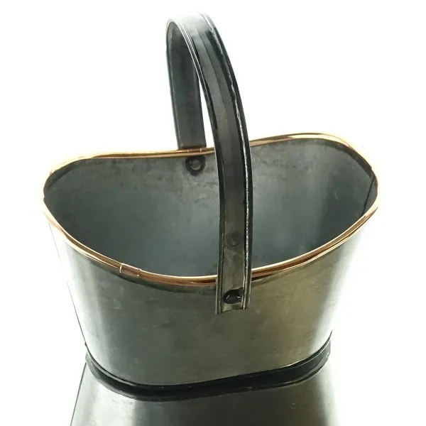 nature trends Bügelkorb Oval mit kupferfarbenem Rand 22,5 cm - Metall nature trends Bügelkorb Oval mit kupferfarbenem Rand 22,5 cm - Metall