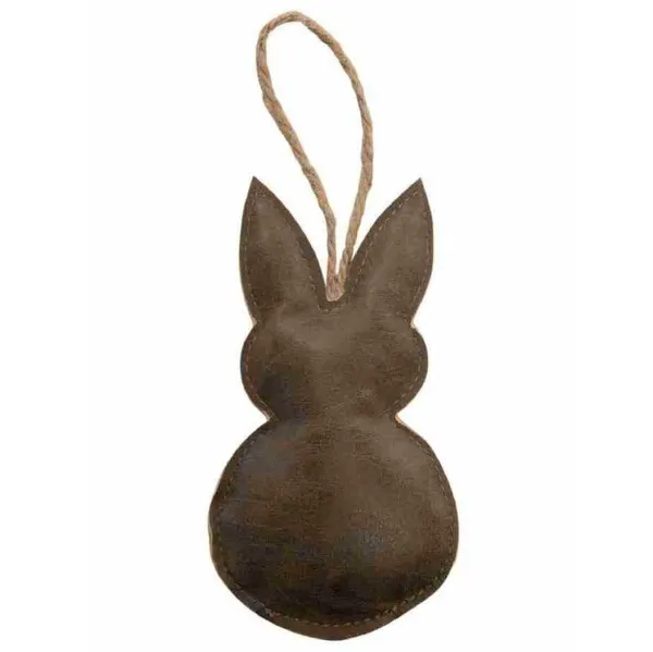 nature trends Oster-Anhänger Hase Braun 20 cm - Leder