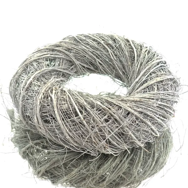 nature trends Kranz aus Zweigen & Reisig dicht gebunden weiß gewaschen Ø 35 cm