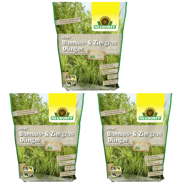 NEUDORFF® Azet® BambusDünger BIO logisch - 1,75 kg x 3