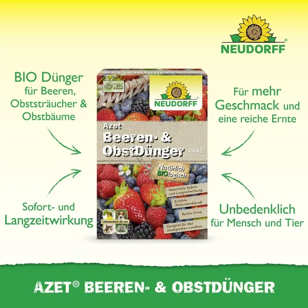 NEUDORFF® Azet® Beeren- & ObstDünger BIO logisch - 2,5 kg