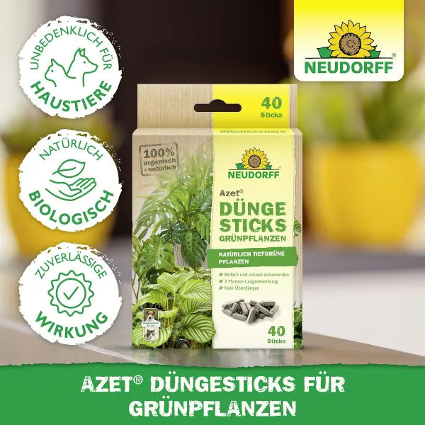 NEUDORFF® Azet® DüngeSticks für Grünpflanzen - 40 Sticks