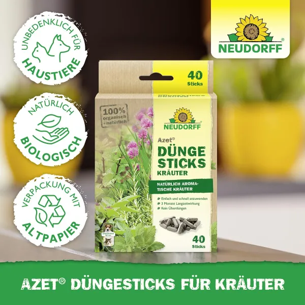 NEUDORFF® Azet® DüngeSticks für Kräuter - 40 Sticks