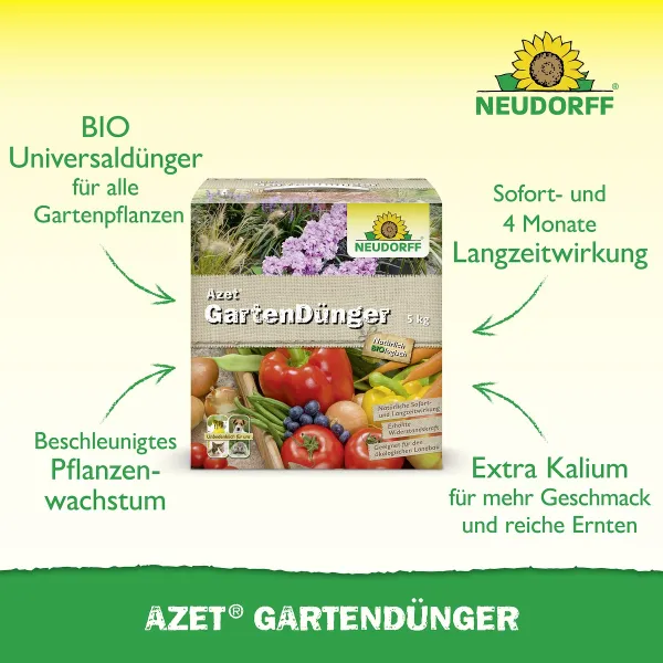 NEUDORFF® Azet® GartenDünger Natürlich BIO logisch - 5 kg