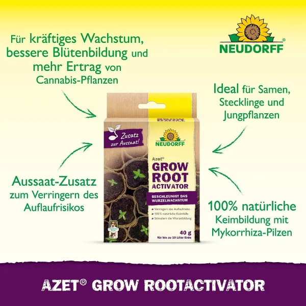 NEUDORFF® Azet® Grow RootActivator für bis zu 10 Liter Erde - 40 g