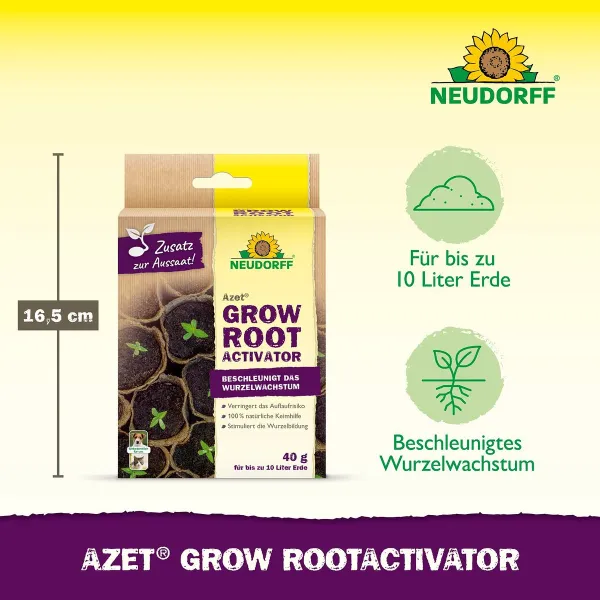 NEUDORFF® Azet® Grow RootActivator für bis zu 10 Liter Erde - 40 g