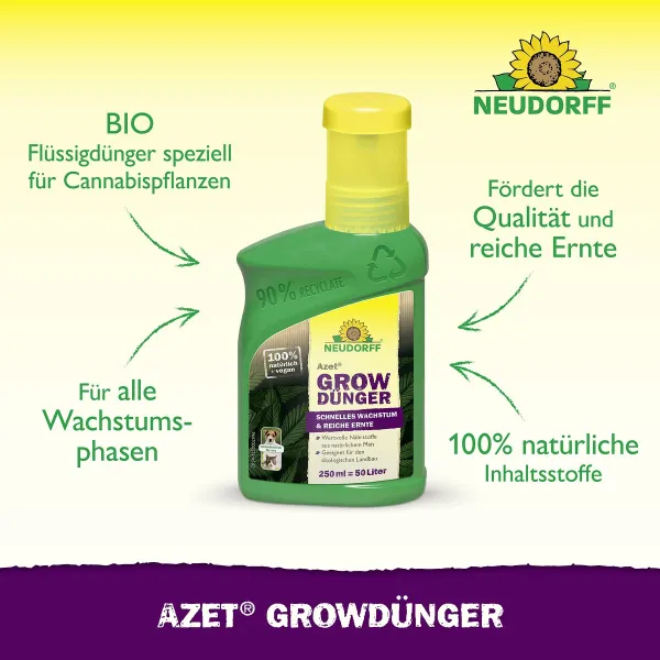 NEUDORFF® Azet® GrowDünger für Cannabispflanzen 250 ml