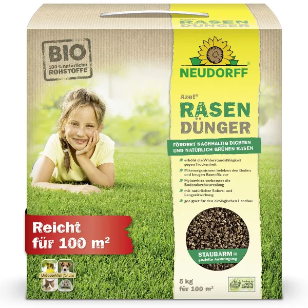 NEUDORFF® Azet® RasenDünger für bis zu 100 m² - 5 kg