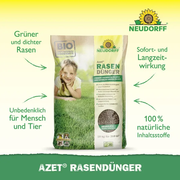 NEUDORFF® Azet® RasenDünger für bis zu 360 m² - 18 kg