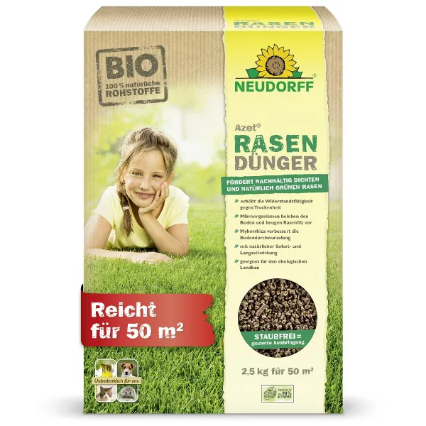 NEUDORFF® Azet® RasenDünger für bis zu 50 m² - 2,5 kg