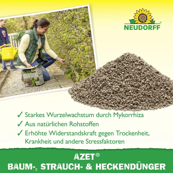 NEUDORFF® Azet® Strauch- und HeckenDünger BIO logisch - 5 kg
