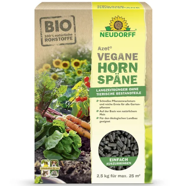 NEUDORFF® Azet® Vegane Hornspäne 2,5 kg für bis zu 25 m²