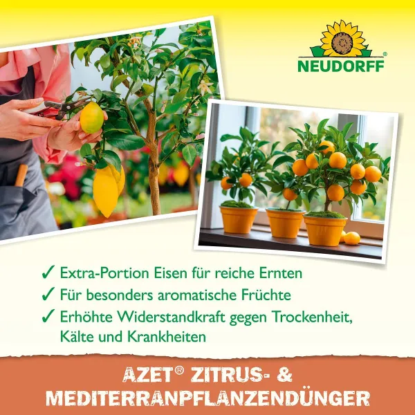 NEUDORFF® Azet® Zitrus- & Mediterran PflanzenDünger - 1 Liter