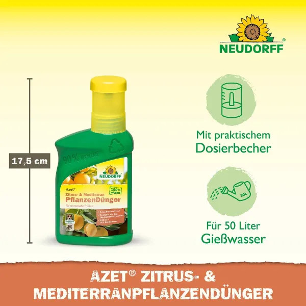 NEUDORFF® Azet® Zitrus- & Mediterran PflanzenDünger - 1 Liter