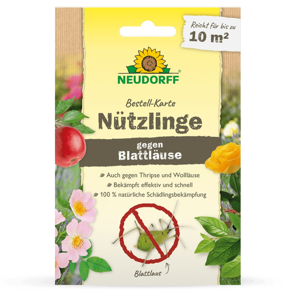 NEUDORFF Bestell-Karte Nützlinge gegen Blattläuse - 150 Florfliegenlarven