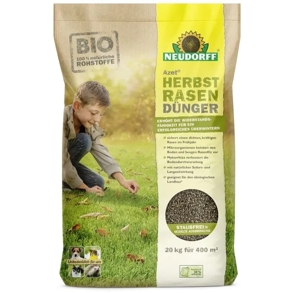 NEUDORFF® BIO Azet® HerbstRasenDünger für 400 m² - 20 kg