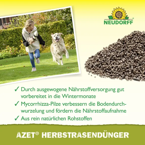 NEUDORFF® BIO Azet® HerbstRasenDünger für 400 m² - 20 kg
